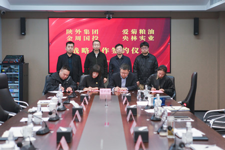 陜外集團(tuán)與周至縣政府、愛(ài)菊糧油、金周?chē)?guó)投、央林實(shí)業(yè)座談交流并簽署戰(zhàn)略合作協(xié)議